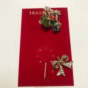 Charter Club Holiday Lane Gold -Tone Brooch/Pin